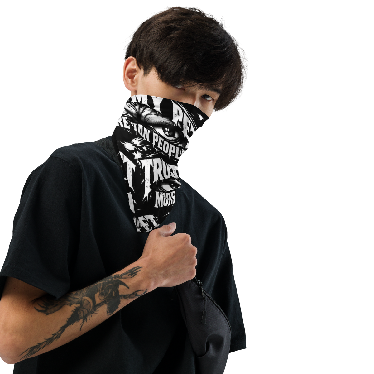 I Trust My Pet™ Matching All-Over Print Bandana, front view