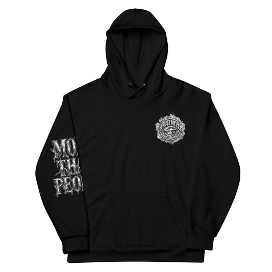 I Trust My Pet™ Chrome Eclipse All-Over Print Hoodie, front view