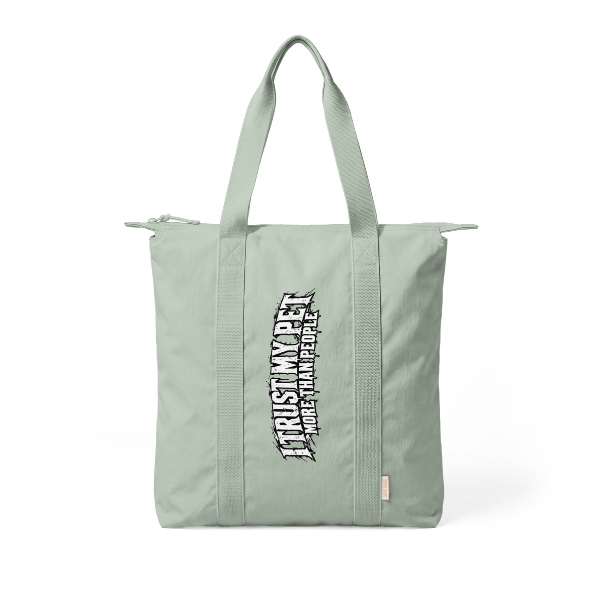 I Trust My Pet™ Everyday Nylon Tote Bag, front view