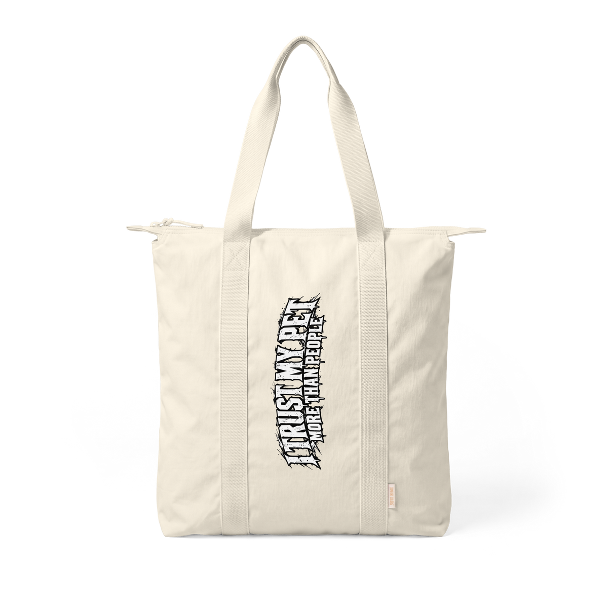 I Trust My Pet™ Everyday Nylon Tote Bag, front view