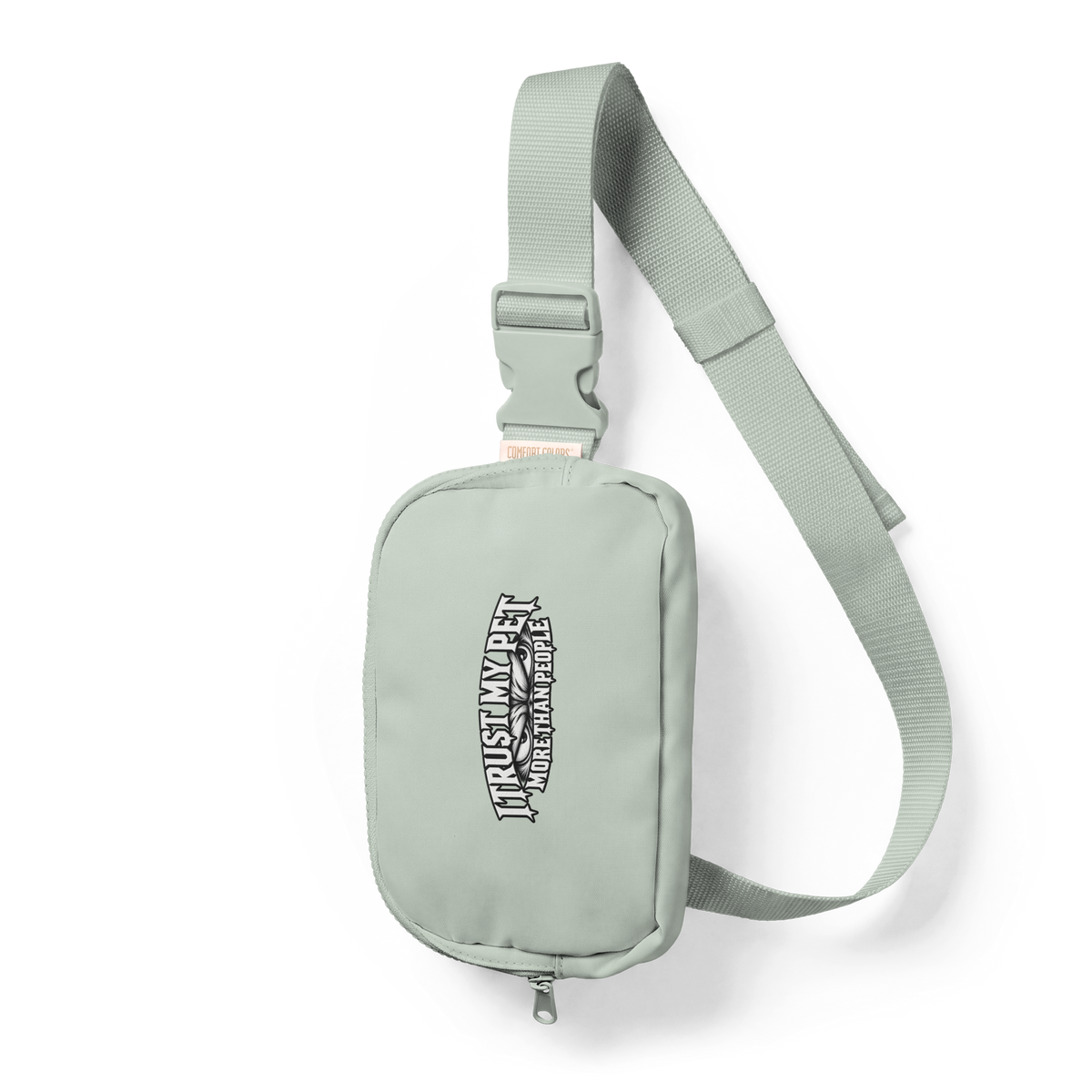 I Trust My Pet™ Nylon Sling Bag, front view