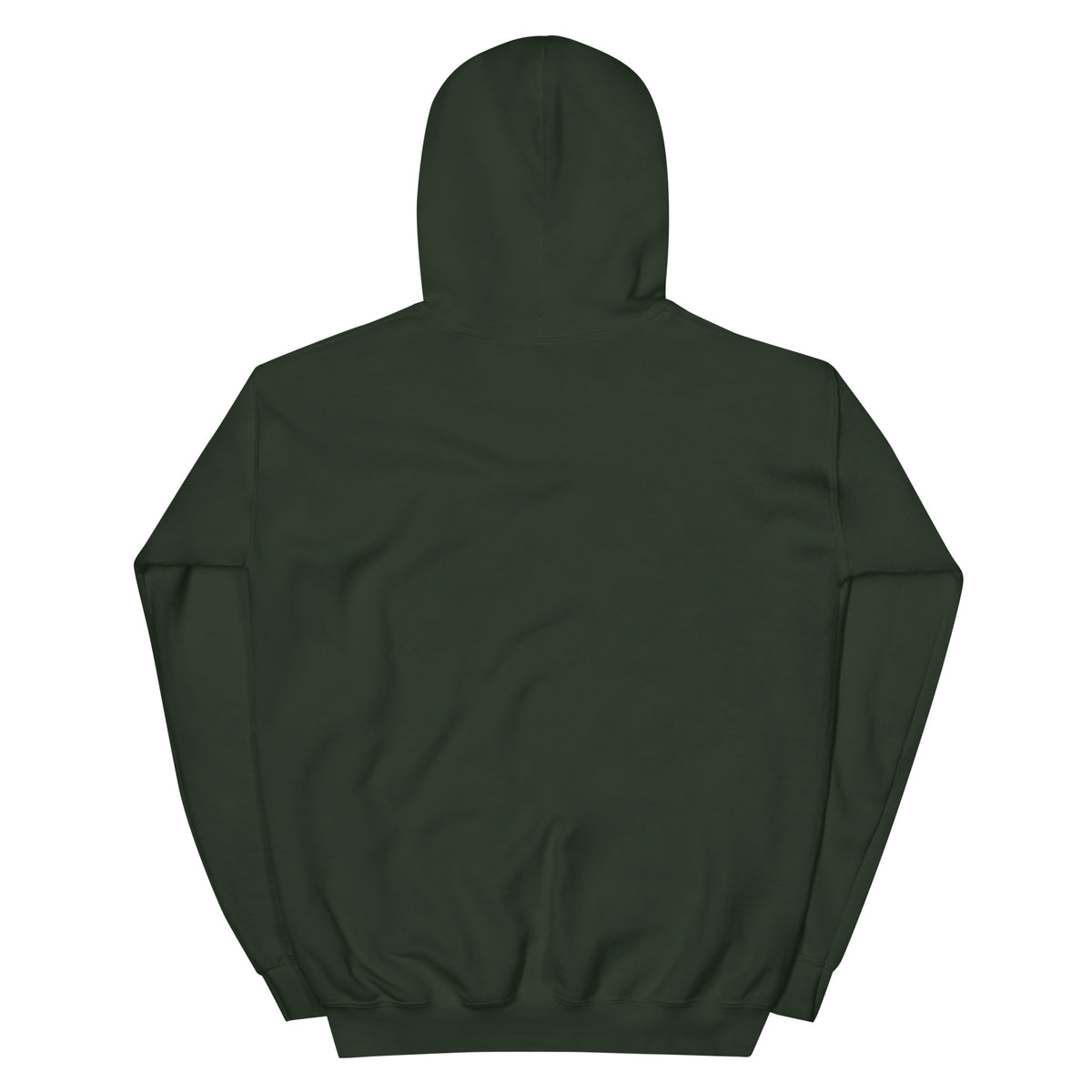 I Trust My Pet™ Chrome Rift Pullover Hoodie in Forest, back view