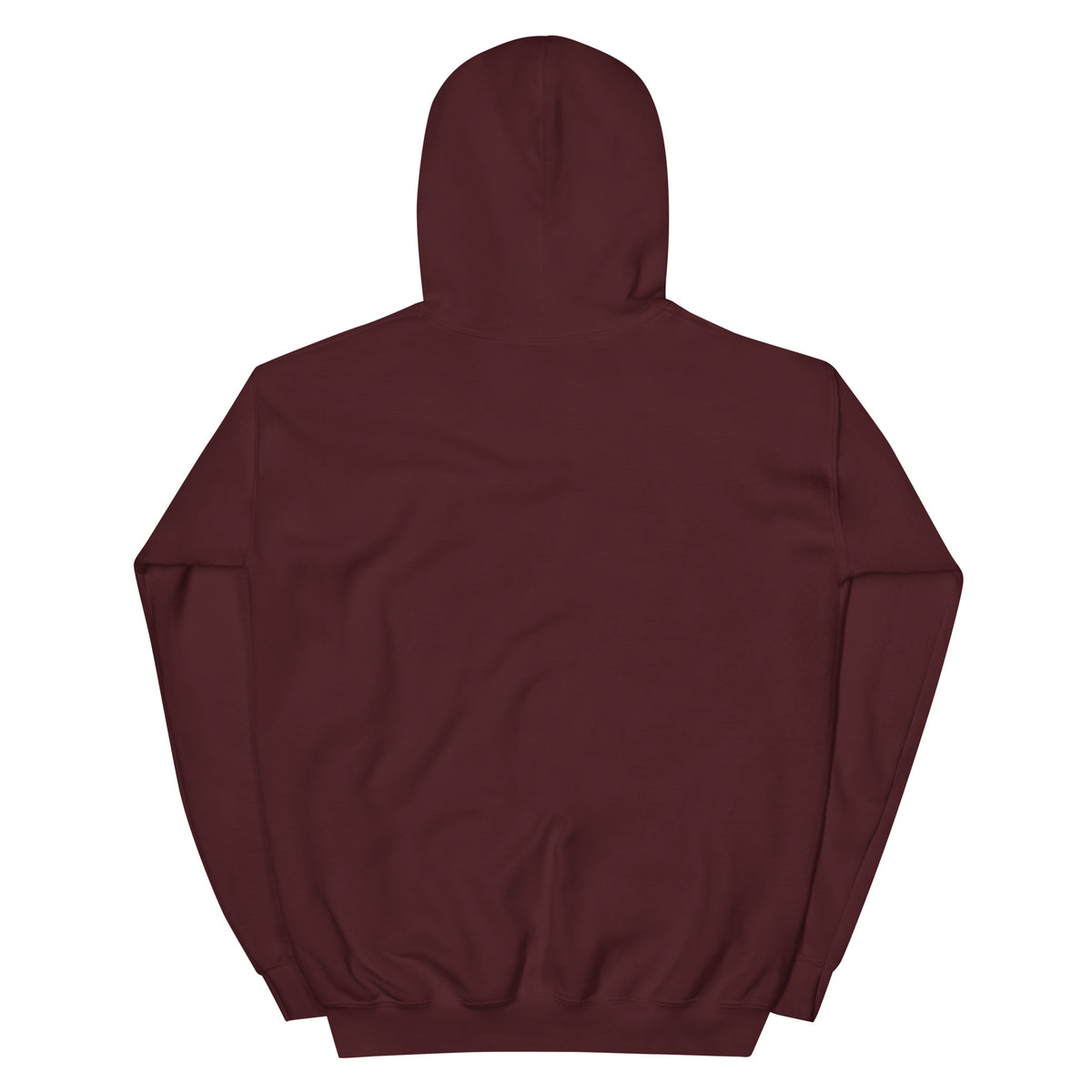 I Trust My Pet™ Chrome Rift Pullover Hoodie in Maroon, back view