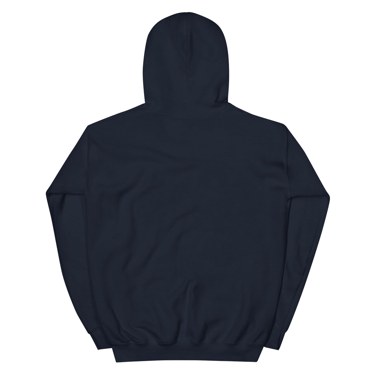 I Trust My Pet™ Chrome Rift Pullover Hoodie in Navy, back view